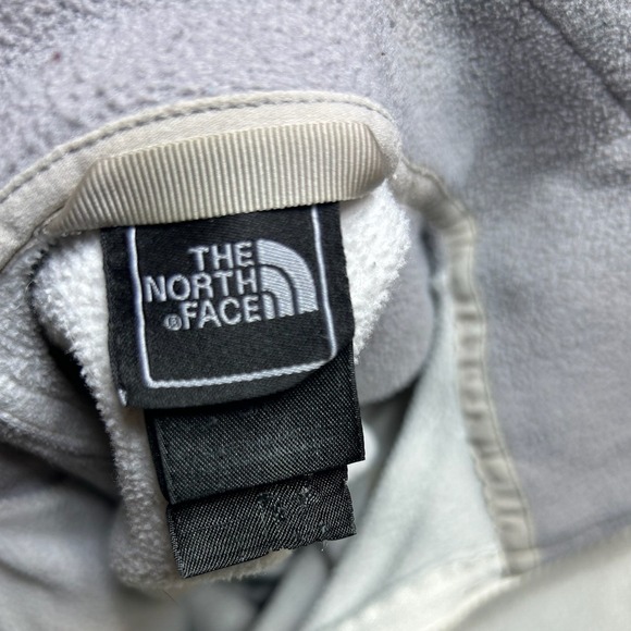 The North Face Womens Full Zip Fleece Jacket Grey Cream Colorblock Size Small - Picture 3 of 10